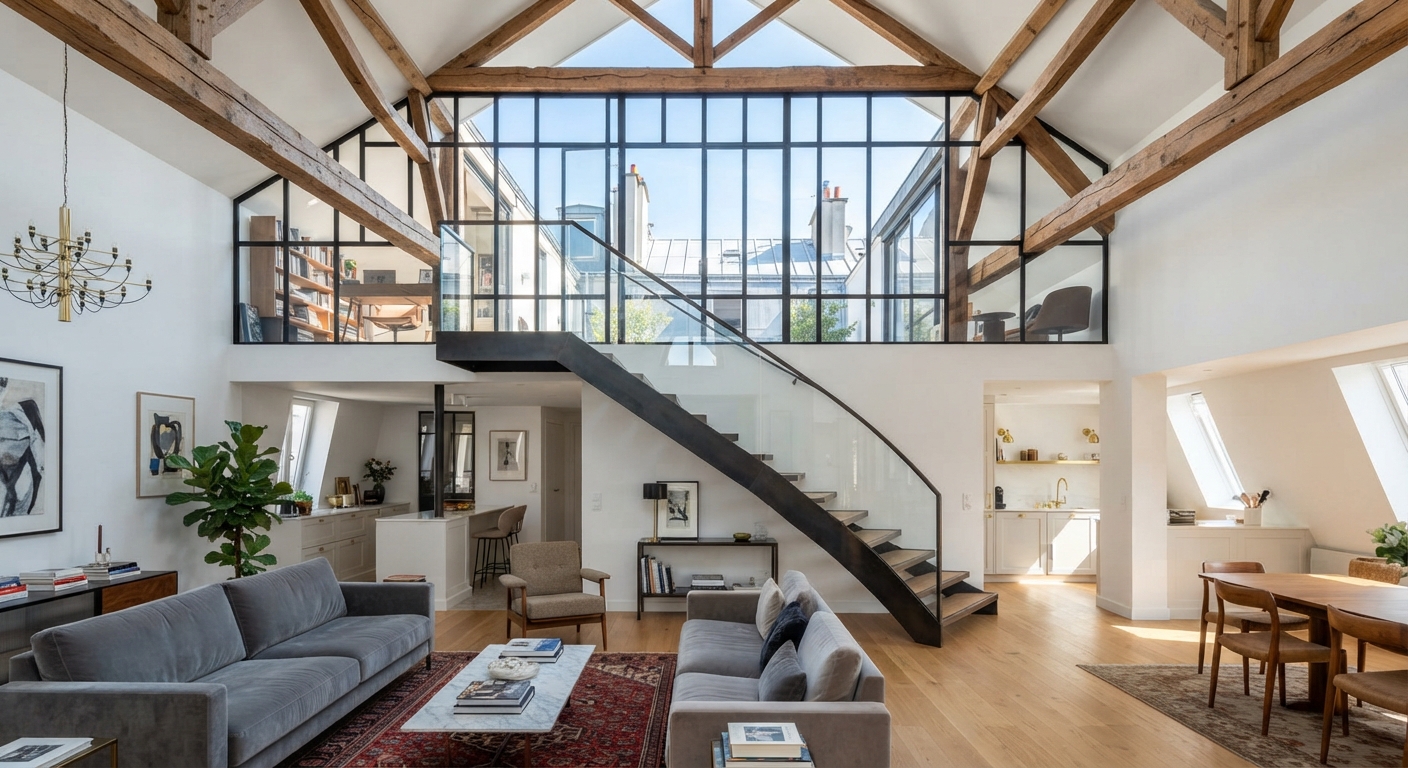 Allestire un duplex a Parigi: come sfruttare pienamente l'altezza